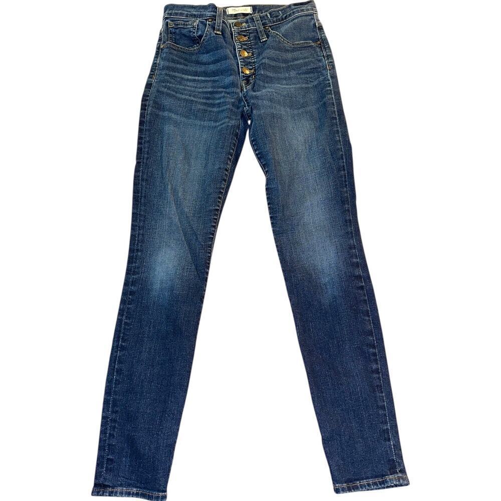 Madewell 9” High-Rise Skinny Jeans Women’s Size 28 Button Fly Medium Wash(sz6-8)